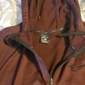 Nike Full Zip XL  Hoodie maroon